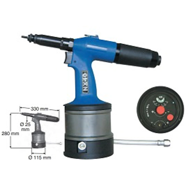 Vendita online Rivettatrice oleopneumatica per inserti filettati M6-M12 art.NX40S